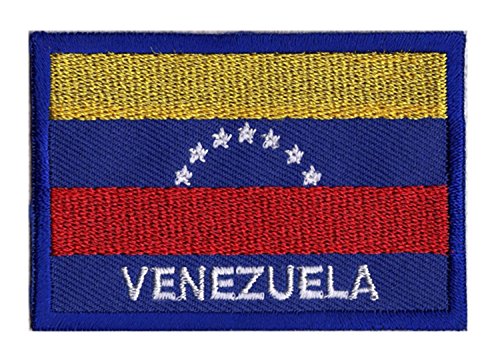 Aufnäher Wappen Venezuela Flagge bestickt Venezolanisch zum Aufnähen von NagaPatches