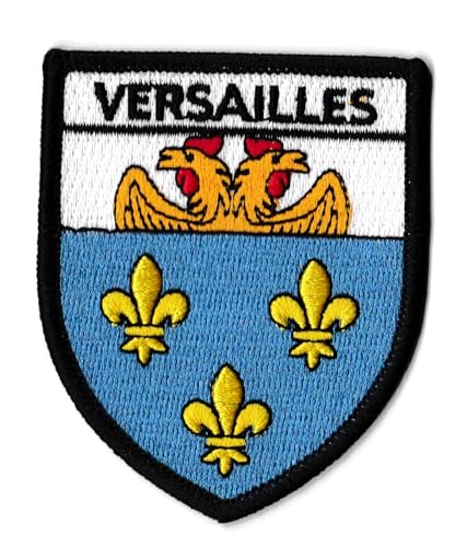 Aufnäher Versailles Patch Wappen bestickt Amoiries zum Aufbügeln von NagaPatches