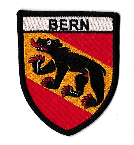 Aufnäher Wappen Bern Schweiz Stadt Bern bestickt zum Aufbügeln von NagaPatches