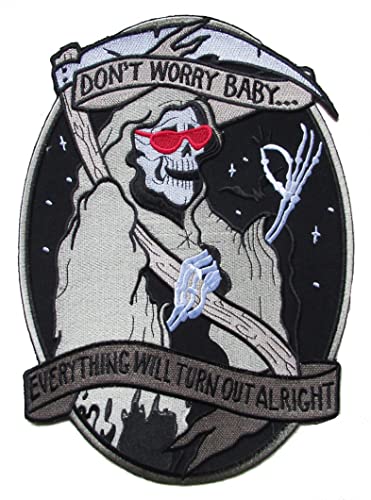 Backpatch Sensenmann Der Tod Patch Rückenaufbügler Backpatch Death von NagaPatches