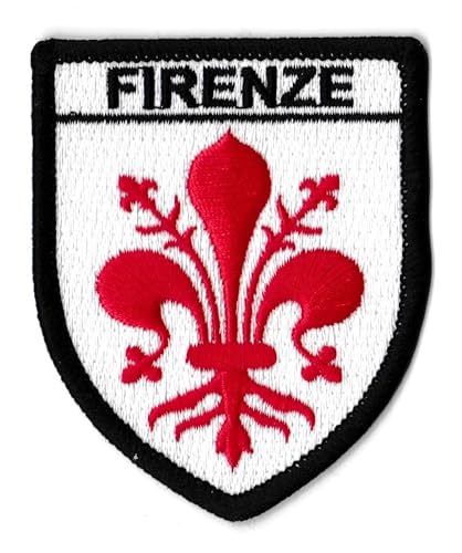 Patch, Aufnäher, Stadt, Florenz, bestickt, zum Aufbügeln, Wappen Firenze von NagaPatches