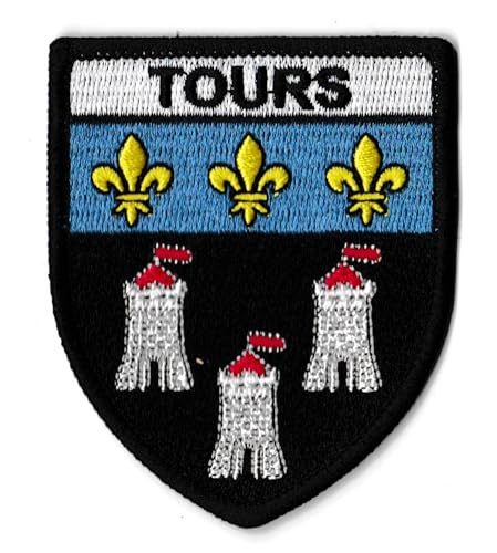 Patch, Aufnäher, Stadt, Touren, bestickt, zum Aufbügeln, Wappen Frankreich von NagaPatches