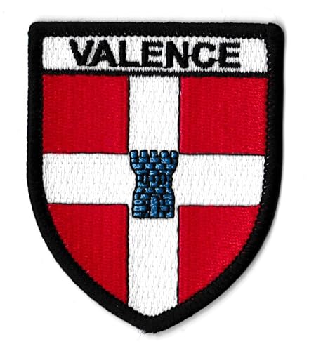 Patch, Aufnäher, Stadt, Valencia, bestickt, zum Aufbügeln, Wappen Frankreich von NagaPatches