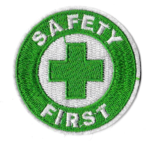 Patch, Logo, Erste-Hilfe, bestickt, zum Aufbügeln, Safety First von NagaPatches