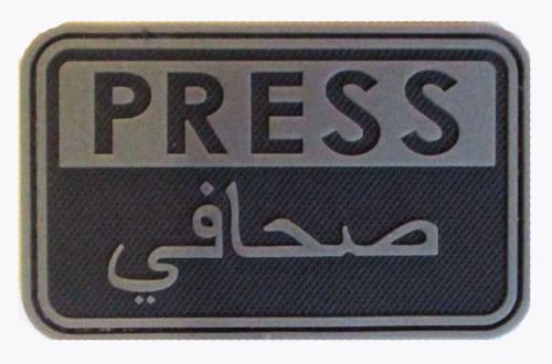 Patch PVC Press Reporter Krieg Journalisten Irak Patch Scratch Tactical Moral von NagaPatches