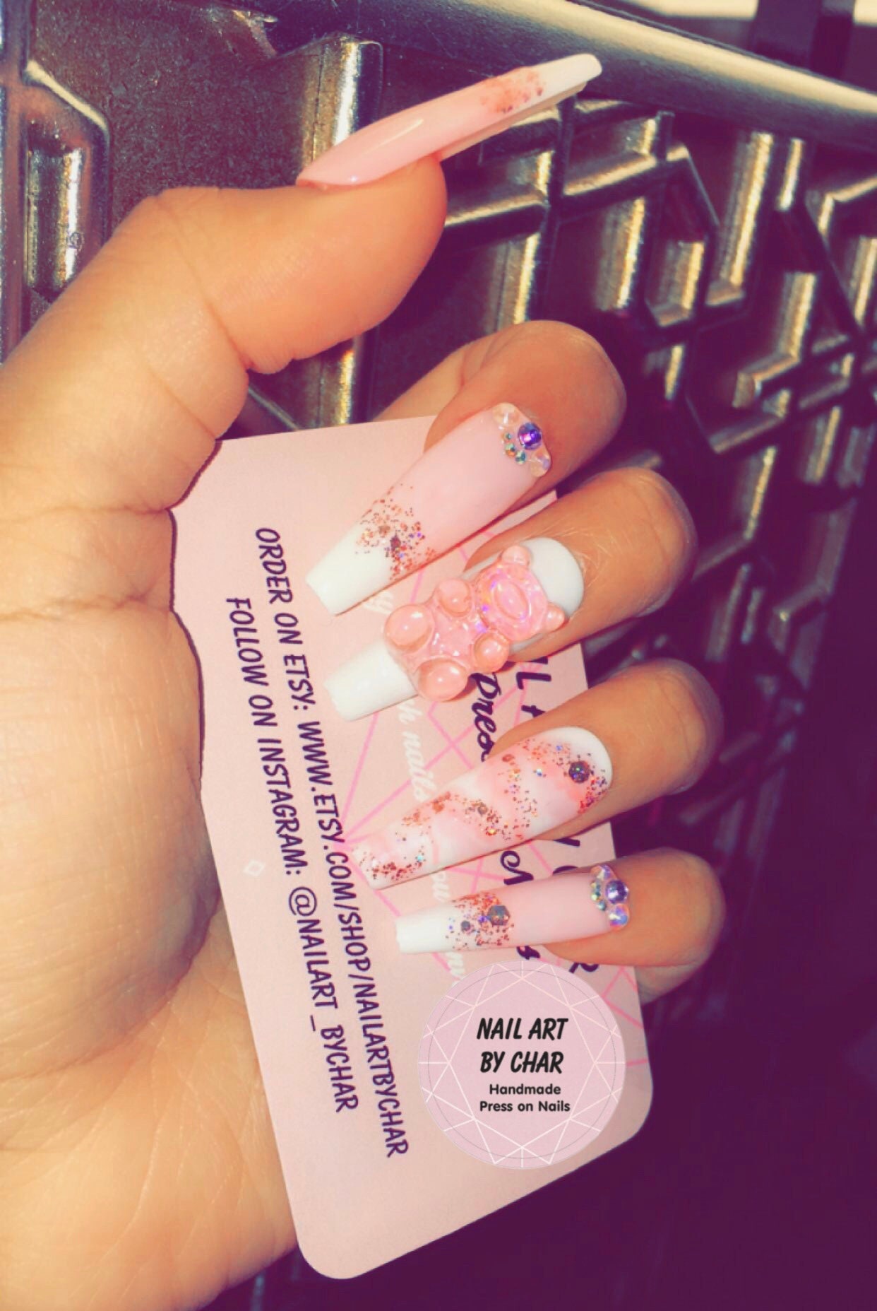 Baby Girl Vibes Drücken Sie Die Nägel #199 von NailArtbyChar