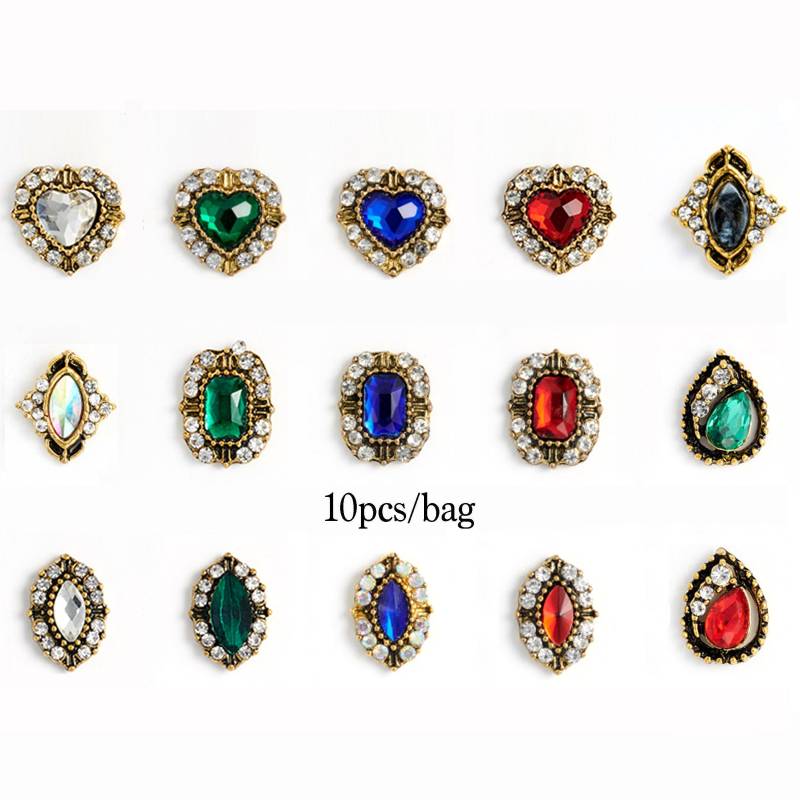 10 Stück Vintage Gem Nagel Charms von NailQueenNYC