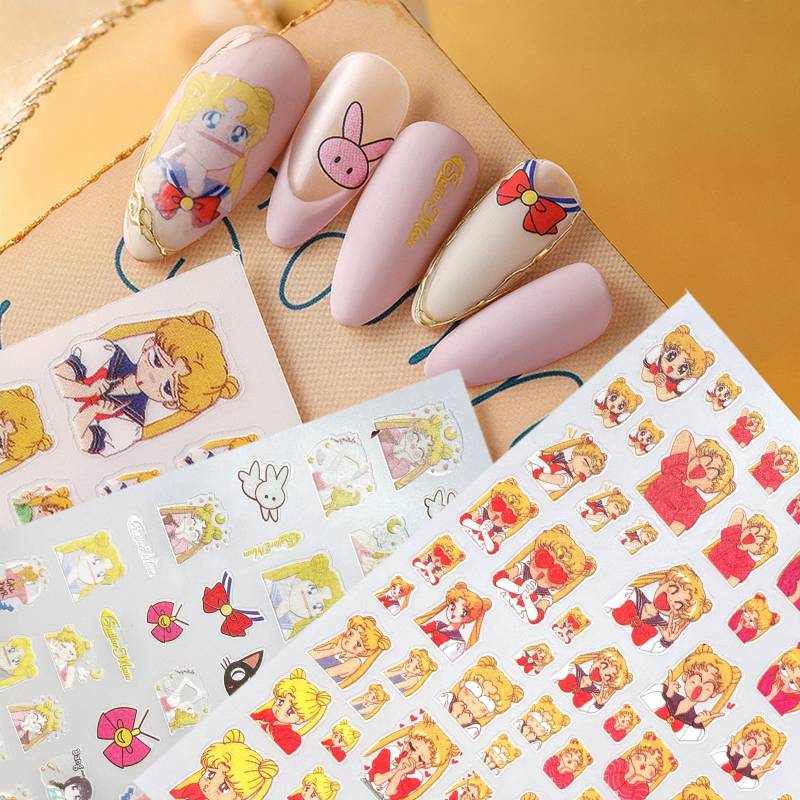 3 Blatt Große Größe Super Shero Moon Animation Nail Art Aufkleber | Selbstklebende Nagel Decals | Im Shop "Suchen Sie "Shero" Für Mehr Ähnliche von NailQueenNYC