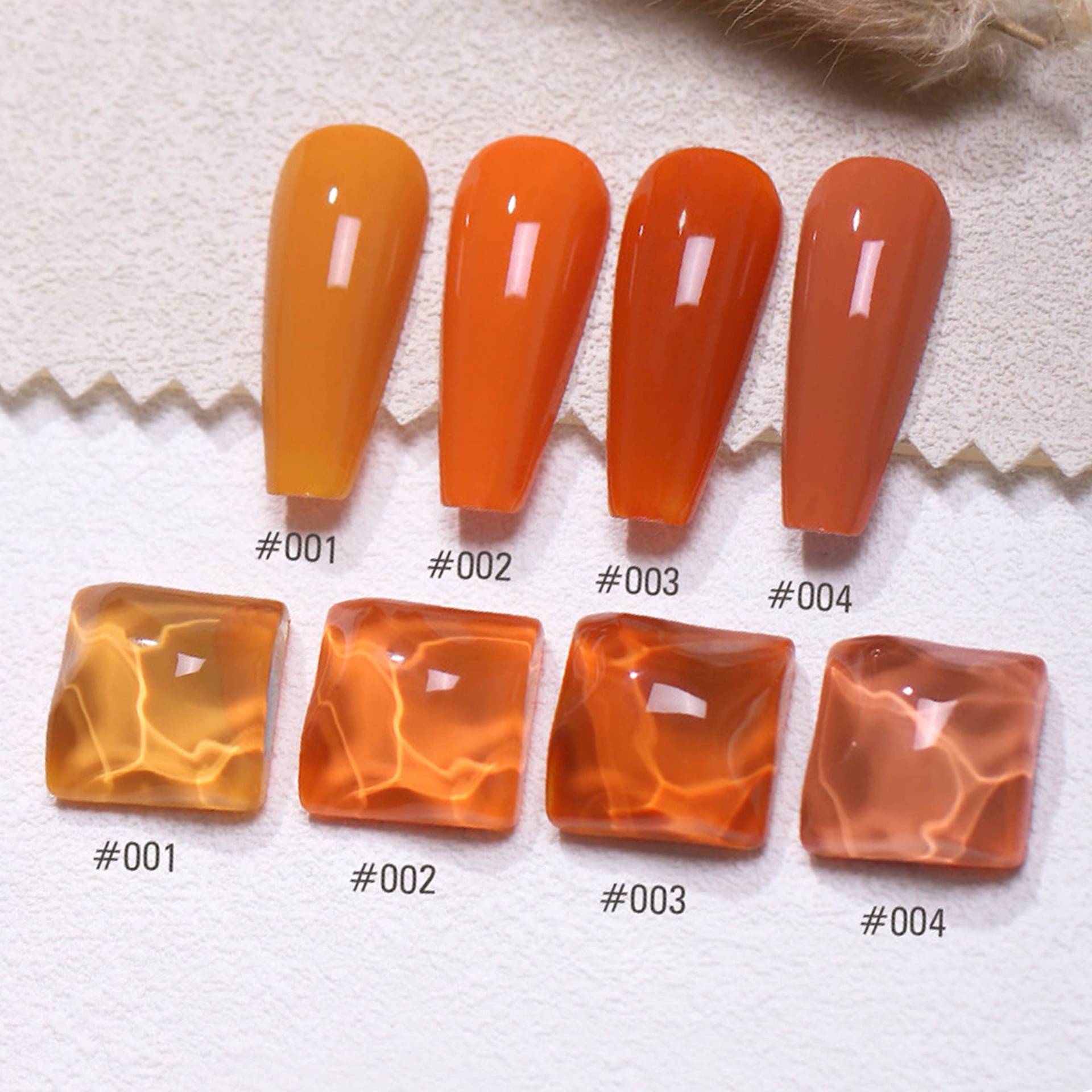 Autumn Leaf Orange Set Gel Nagellack 8Ml 4 Farben | Soak-Off-Uv/Led-Gel-Nagellack von NailQueenNYC