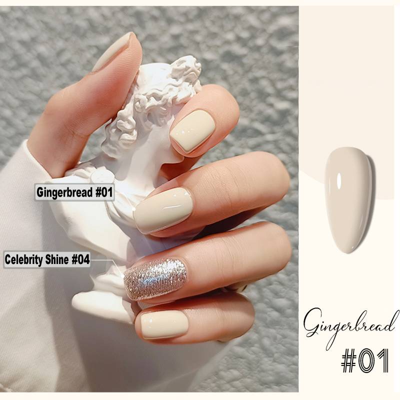 Cremiger Elfenbeinweißer Gel Nagellack 8Ml | Soak Off Uv/Led Gel-Nagellack Aus "Lebkuchen Set #01" von NailQueenNYC