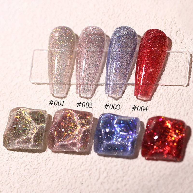 Fairy Land Set Gel Nagellack 8Ml 4 Farben | Soak Off Uv/Led Gel-Nagellack Transluzente Ultra-Shine Nägel Champagner-Gold, Rosa, Blau, Rot von NailQueenNYC