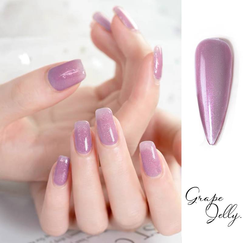 Grape Jelly Jam Gel Lacke 15Ml | Soak Off Uv/Led Gel-Nagellack Schieres Lila Mit Subtilem Perlenschimmer E1-05 von NailQueenNYC