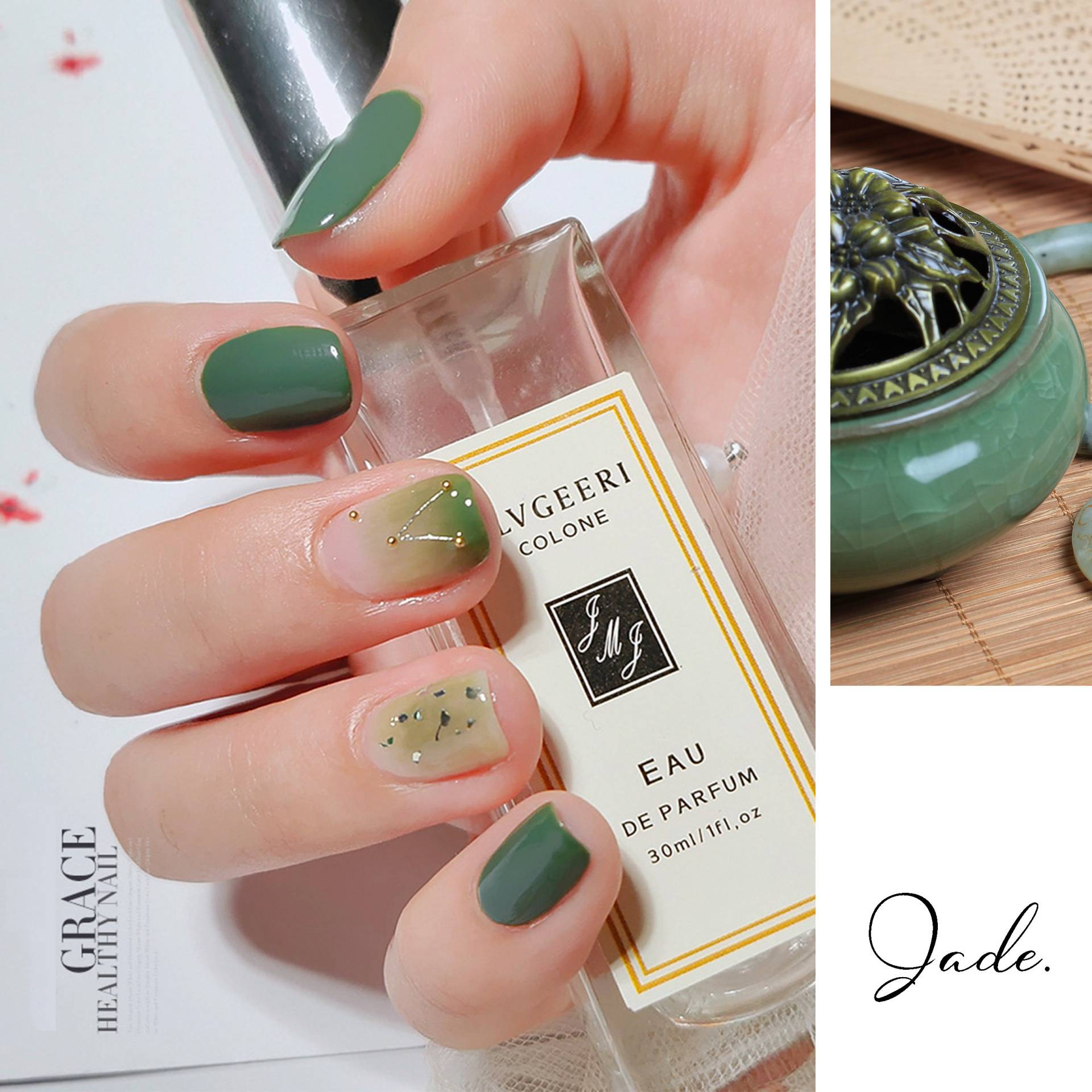 Jade Grün Gel Nagellack 8Ml | Soak-Off-Uv/Led-Gel-Nagellack von NailQueenNYC