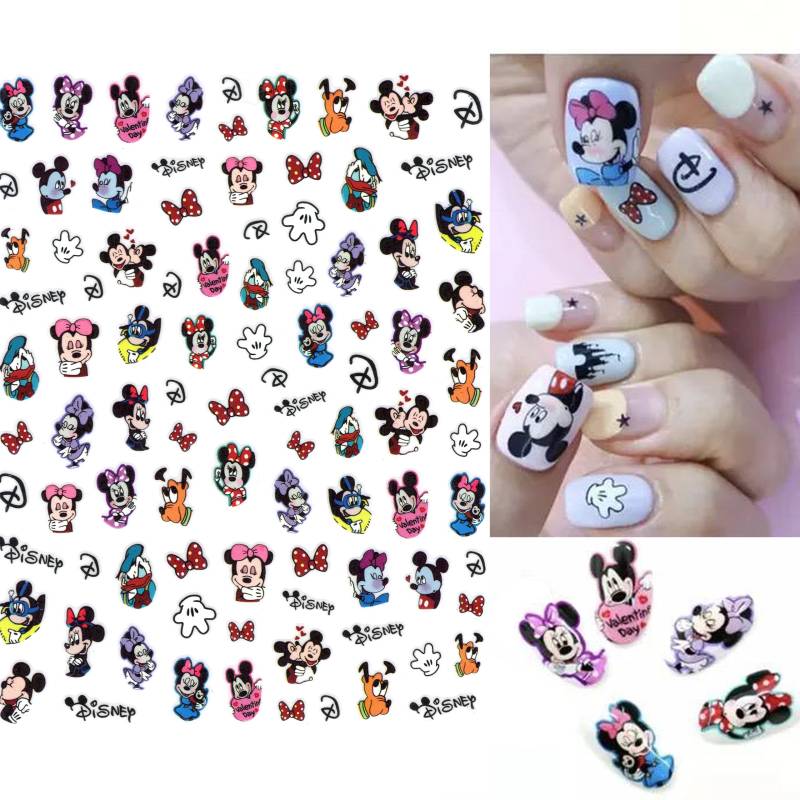 Mickey Minnie Family Nail Art Sticker von NailQueenNYC