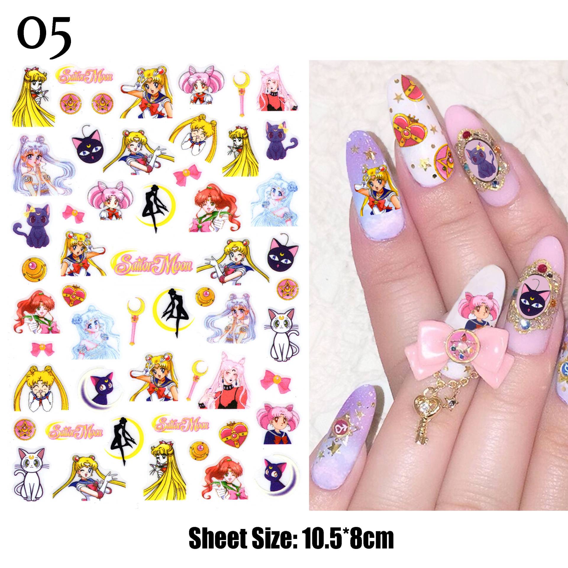 Super Shero Moon Nail Sticker #05 | Suche Im Shop Nach "Shero" Für Ähnliche Nagelsticker von NailQueenNYC