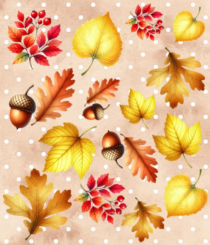 Herbst Nägel Nageldesign, Herbstlaub, Herbstblätter, Sticker Tannenzapfen, Natur von CooleSticker