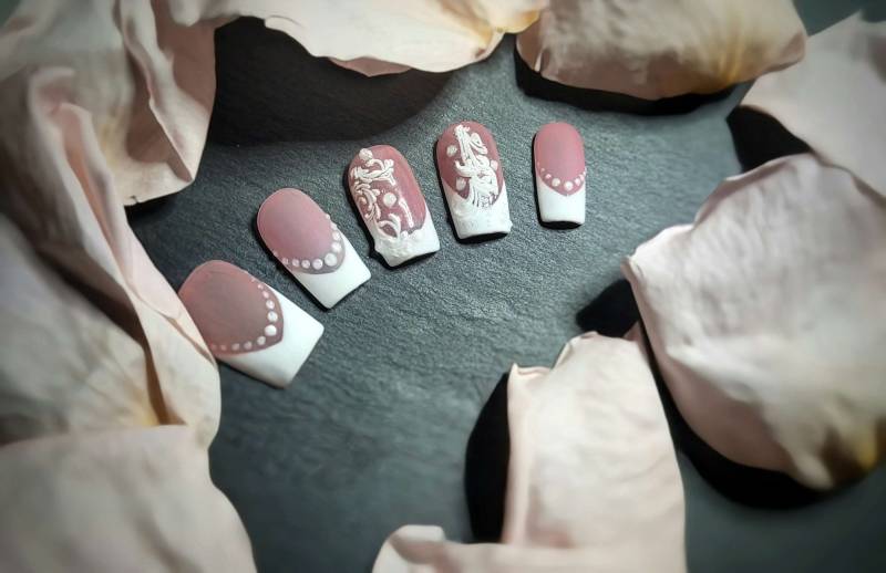 Hochzeits Press-On-Nägel von NailsByRosalieWagner