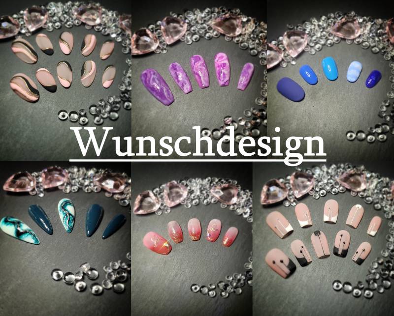 Individuelle Press-On-Nägel Nr1. | Farbe & Style Nach Deinem Wunsch von NailsByRosalieWagner