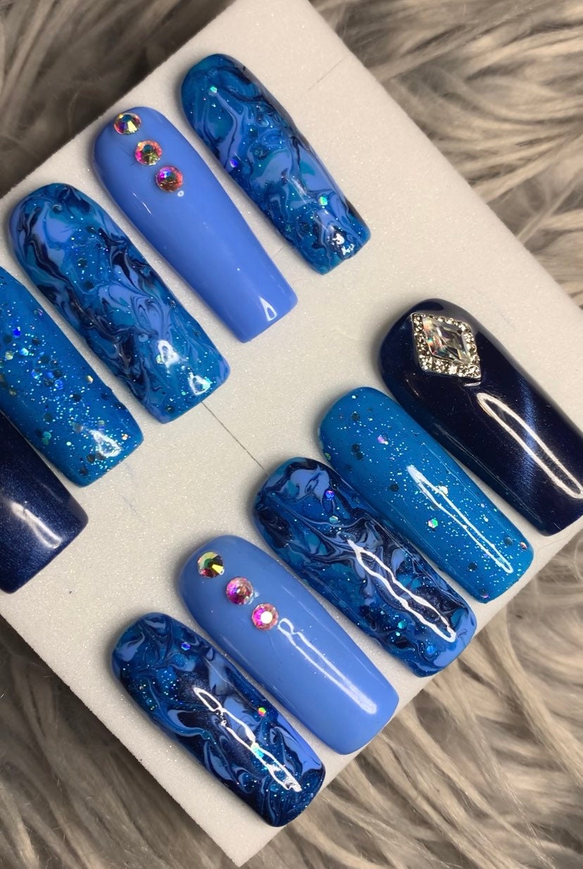 Blauer Traum Zum Aufbügeln von NailsbyAngelT