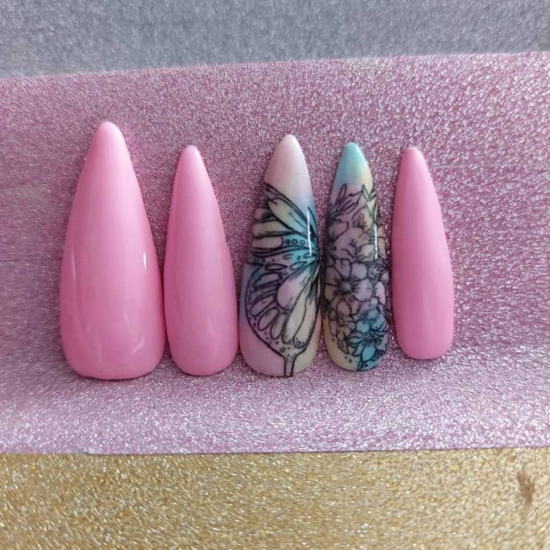 Unter Glitzer Schmetterling von Nailseeekend