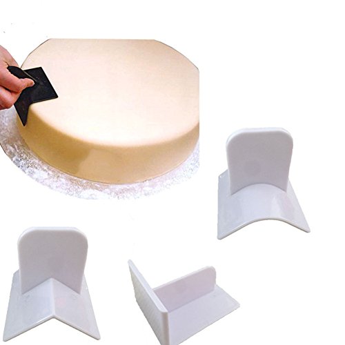 3 Pcs Glätter für Fondant Kuchen Glätten Werkzeug ,rund Kantenschneider,Sharp Kantenschneider, DIY Decorator Finisher Werkzeug für Gebäck Fondant Sugarcraft Buttercreme Zuckerguss mattierungen von Naisidier