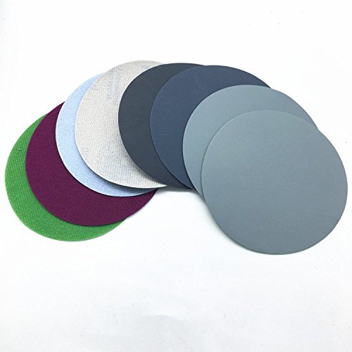 20ps 50mm Mix Grit Set Wasser Schleifen Schleifpapier 2inch Grit 800/1500/2000/3000 Schleifscheiben Hook Loop Schleifpapier Runde Sandpapier Disk Sand Sheet von Naitesi Tool