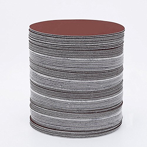 25pcs 5 Zoll 125mm Runde Sandpapier Disk Sand Blätter Grit 100 Klett Schleifscheibe für Sander Grits-Single Grit Set von Naitesi Tool