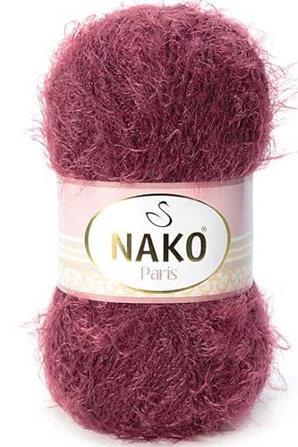 NAKO Paris, 11273 Strickgarn, Häkelgarn, Acryl-Schal, Wintermütze, Schal, Garn – 5 Knäuel (Knäuel) 40 % Premium-Acryl – 60 % Polyamid pro Knäuel je Knäuel 100 g von Nako Paris