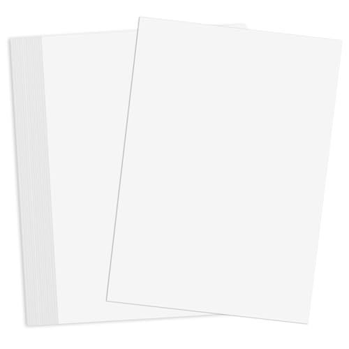 50 Blatt Kartonpapier A4, Weißer Dickes Papier A4 zum Drucken 250g/m², Tonkarton Papier, Weißes Druckerpapier für Einladungen, Menükarten, Hochzeit, Bedruckbar DIY kreativ Sein von Nakutita