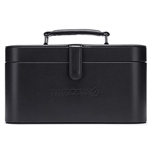 Namaste 64965 Train Case, Leder, Black, Einheitsgröße von Namaste