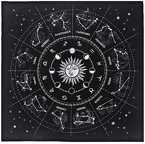 Namvo Macabolo Tarot-Tischdecke, weiches Flanell, Brettspiel, Tischdecke, Astrologie, Tarot-Samt, Wahrsagungskarte, Tischdecke für Tarot-Enthusiasten, tägliche Haushalte, 50 x 50 cm von Namvo