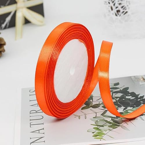 Namzi Geschenkbänder, Blumen, Geschenkverpackung, 1 cm, geflochtenes Band, Geschenk, Blumendekoration, Verpackungsbänder (Orange) von Namzi