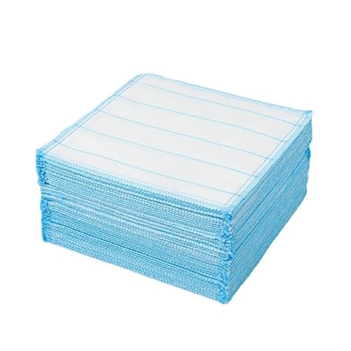 Namzi Küchen-Waschlappen, 8-lagig, langlebig, weich, fusselfrei, Baumwollgarn, Geschirrtücher, Fleckenentfernung und Trockentücher, Blau, 29,9 x 29,5 cm, 10 Stück Namzi Küchen-Waschlappen, 8-lagig, langlebig, weich, fusselfrei, Baumwollgarn, Geschirrtücher, Fleckenentfernung und Trockentücher, Blau, 29,9 x 29,5 cm, 10 Stück von Namzi