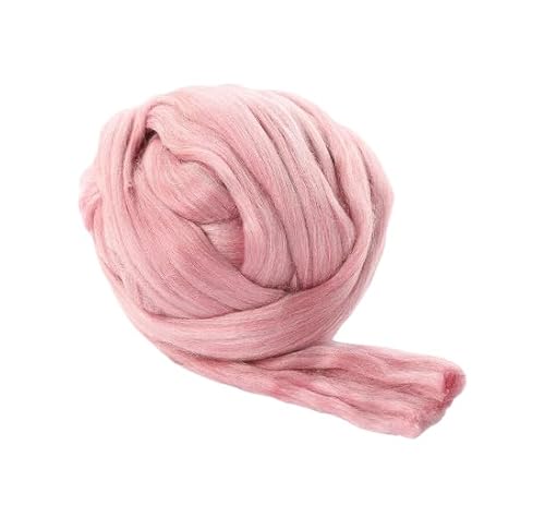 Namzi Merinowolle, 1 kg zum Spinnen, weiches, grobes Jumbo-Garn für Armstricken, Decke, Filzkern, kardierte Füllung, Rosa Namzi Merinowolle, 1 kg zum Spinnen, weiches, grobes Jumbo-Garn für Armstricken, Decke, Filzkern, kardierte Füllung, Rosa von Namzi