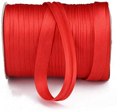 Namzi Schrägband zum Nähen, Nähen, Binden, Säumen, Paspeln, Quilten, Nähen, Basteln (1,27 cm, 80 m, Rot) von Namzi