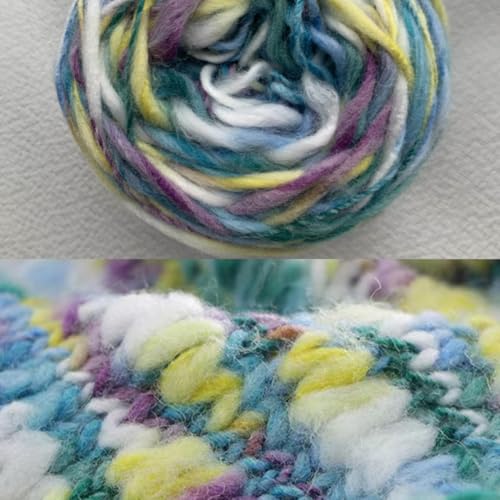 Namzi Weiche Plüschwolle, Acryl, ausgefallenes Schlaufengarn für Puppenhaarherstellung, Häkeln, Stricken, Nadelfilzen, Puppenhaar, lockiges Haar, Spulen aus Wollfilz, kardierte Schafwolle, Roving, von Namzi