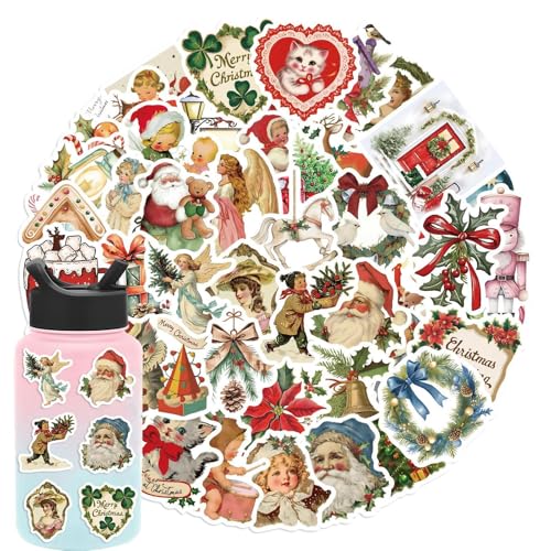 Nankoyal Weihnachtsaufkleber für Scrapbooking, Weihnachtsaufkleber für Erwachsene | 50X Weihnachtsfiguren-Aufkleber | Weihnachtsaufkleber für Kinder und Erwachsene, niedliche Aufkleber für von Nankoyal