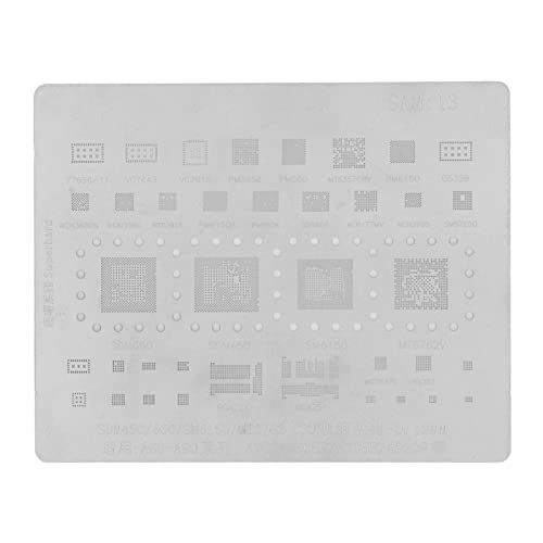 BGA-Reballing-Schablone, BGA-Reballing-Netzschablonen, Templa-Telefon-CPU, BGA-Reballing-Schablone, Reball-Rework-Schablonenbildschirm für A60-A90-Serie von Naroote