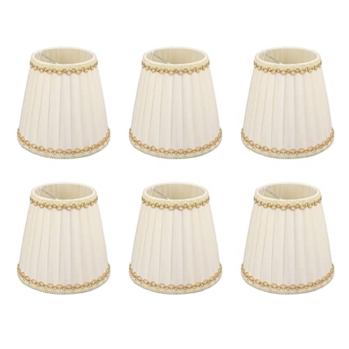 Naroote Kleiner Lampenschirm, Kronleuchterschirme 6PCS für Halle von Naroote