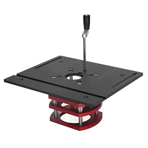 Router Lift, Frästisch Für Oberfräse, Router Tisch Lfitt, Präzise Router Lift System für 64-66mm Durchmesser Motor Manueller Lift Router Lift Oberfräse Fräslift für DIY, Holzbearbeitung von Naroote