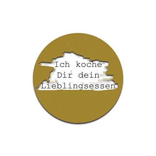 25 Rubbeletiketten, Rubbelsticker rund 6,2 cm gold von Nastami