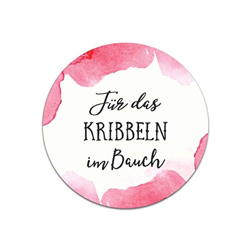 Nastami 50 Sticker Für das Kribbeln im Bauch AQUARELL rosa von Nastami