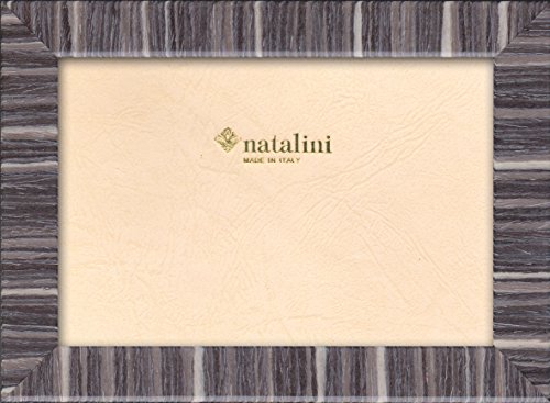 NATALINI, 280GRIGIO-BIANCO 13X 18 cm, Bilderrahmen mit Unterstützung für Tisch, Holz, Grau, äußere Ausmaß 16 X 21 X 1,5 cm von Natalini