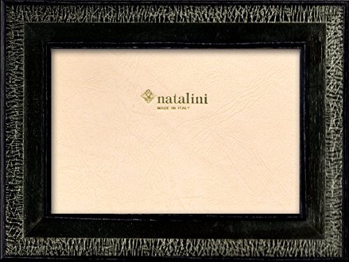 NATALINI, Argento WENGE 10X 15 cm, Bilderrahmen mit Unterstützung für Tisch, Holz, Silber, äußere Ausmaß 15 X 20 X 1,5 cm von Natalini