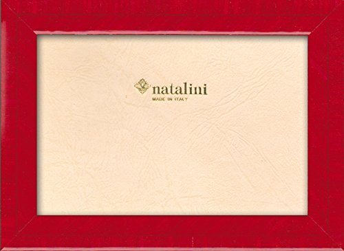 NATALINI, BIANTE Rosso 13X 18 cm, Bilderrahmen mit Unterstützung für Tisch, Holz, Rot, äußere Ausmaß 16 X 21 X 1,5 cm von Natalini