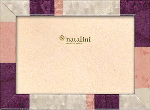 NATALINI, Croma Viola 13X 18 cm, Bilderrahmen mit Unterstützung für Tisch, Holz, Violett, äußere Ausmaß 16 X 21 X 1,5 cm von Natalini