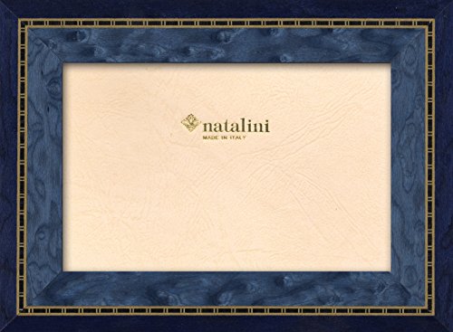 NATALINI, KR BLU 13X 18 cm, Bilderrahmen mit Unterstützung für Tisch, Holz, Blau, äußere Ausmaß 18 X 23 X 1,5 cm von Natalini