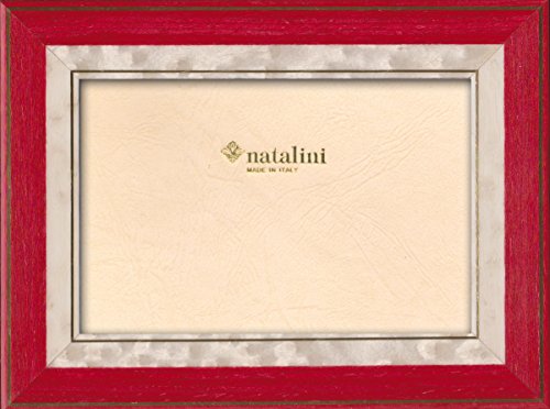 NATALINI, Lorena ROSSOBIANCO 13X 18 cm, Bilderrahmen mit Unterstützung für Tisch, Holz, Rot, äußere Ausmaß 18 X 23 X 1,5 cm von Natalini