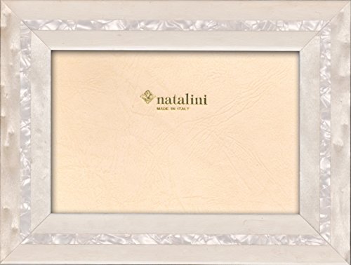 NATALINI, MPB Bianco 10X 15 cm, Bilderrahmen mit Unterstützung für Tisch, Holz, Weiß, äußere Ausmaß 15 X 20 X 1,5 cm von Natalini