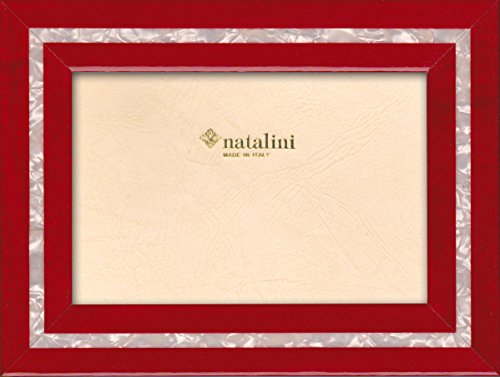 NATALINI, MPB Rosso 10X 15 cm, Bilderrahmen mit Unterstützung für Tisch, Holz, Rot, äußere Ausmaß 15 X 20 X 1,5 cm von Natalini